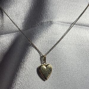 Elegant 1/20 14k BAB Heart Locket Necklace